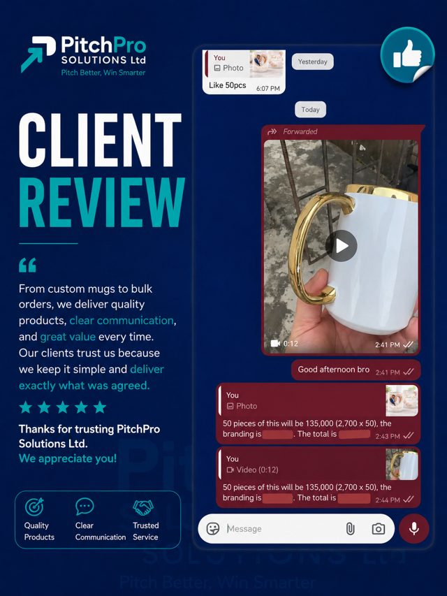 Custom branded mugs client review