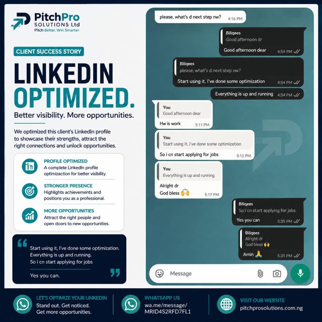 LinkedIn optimisation client success story