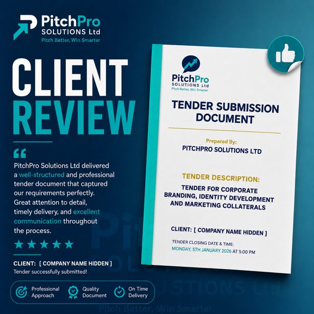 Tender submission client review
